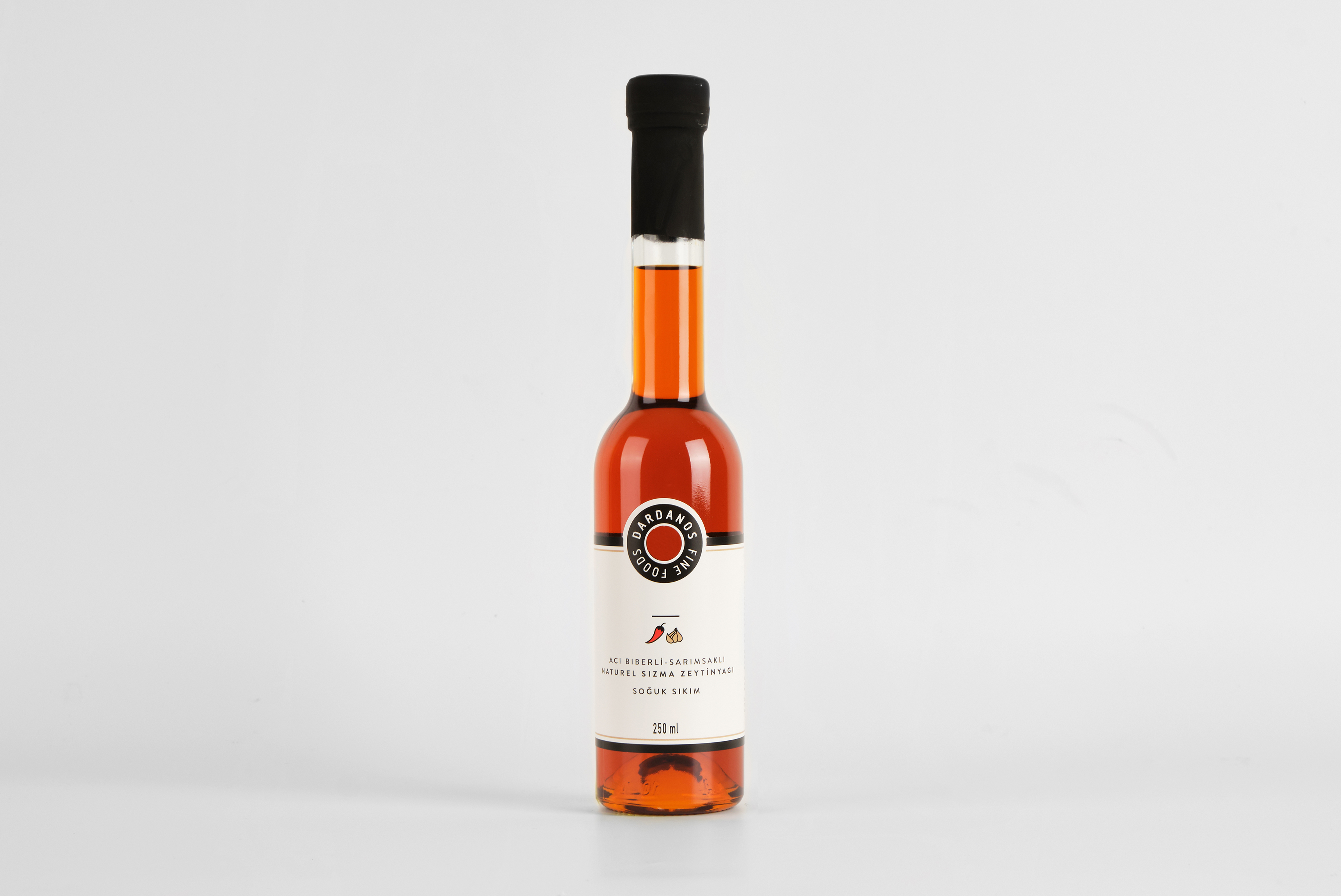 Acı Biberli - Sarımsaklı Naturel Sızma Zeytinyağı 250 ml