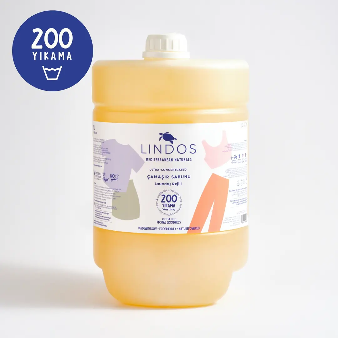 Lindos - Çamaşır Sabunu - Itır & Gül - 5LT