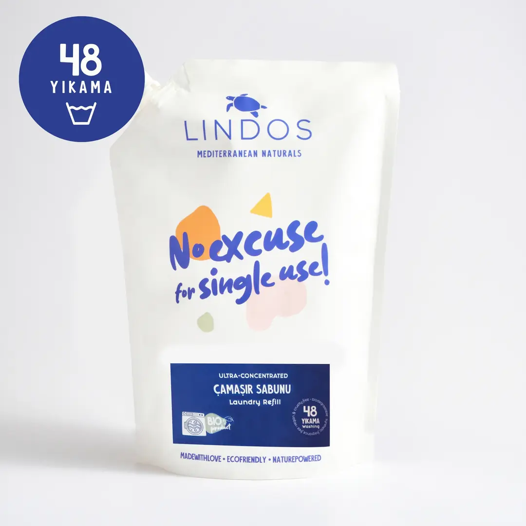 Lindos - Çamaşır Sabunu REFILL - Gül & Itır - 1200ml