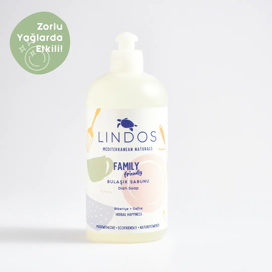 Lindos - Bulaşık Sabunu - Biberiye & Defne - 600ml