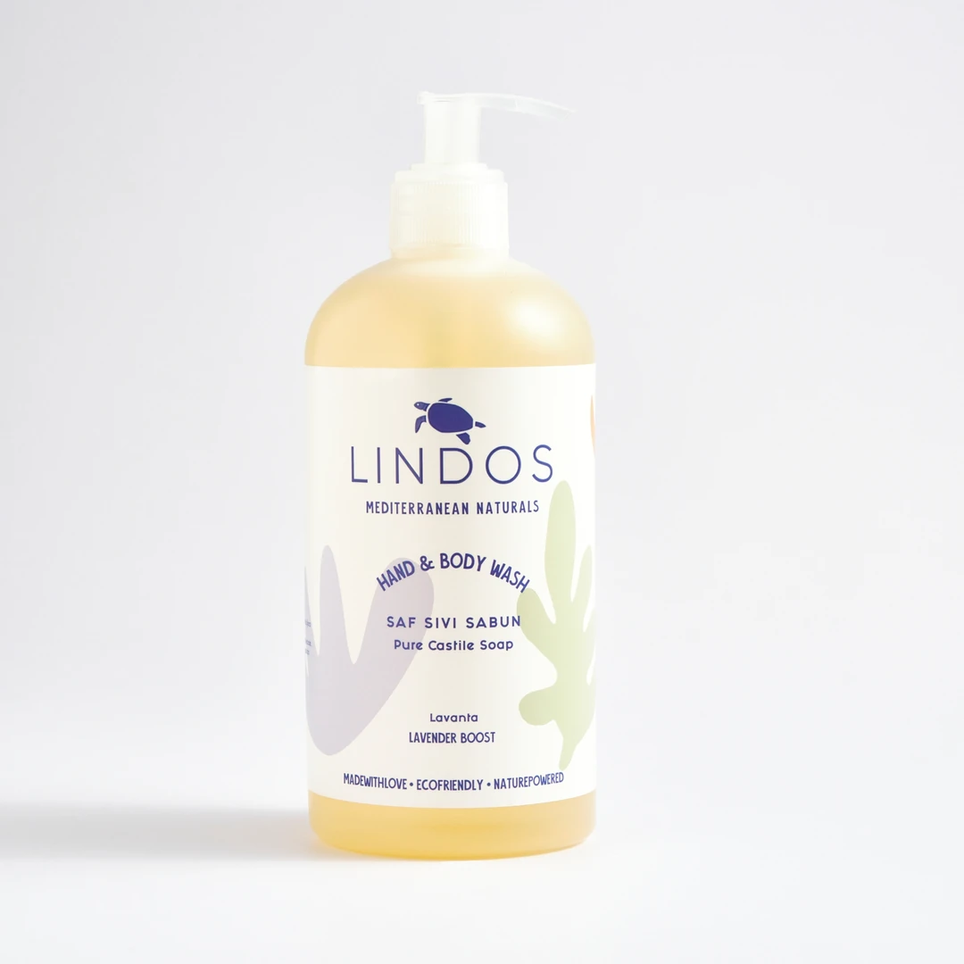 Lindos - Saf Sıvı Kastil Sabun - Lavanta - 600ml