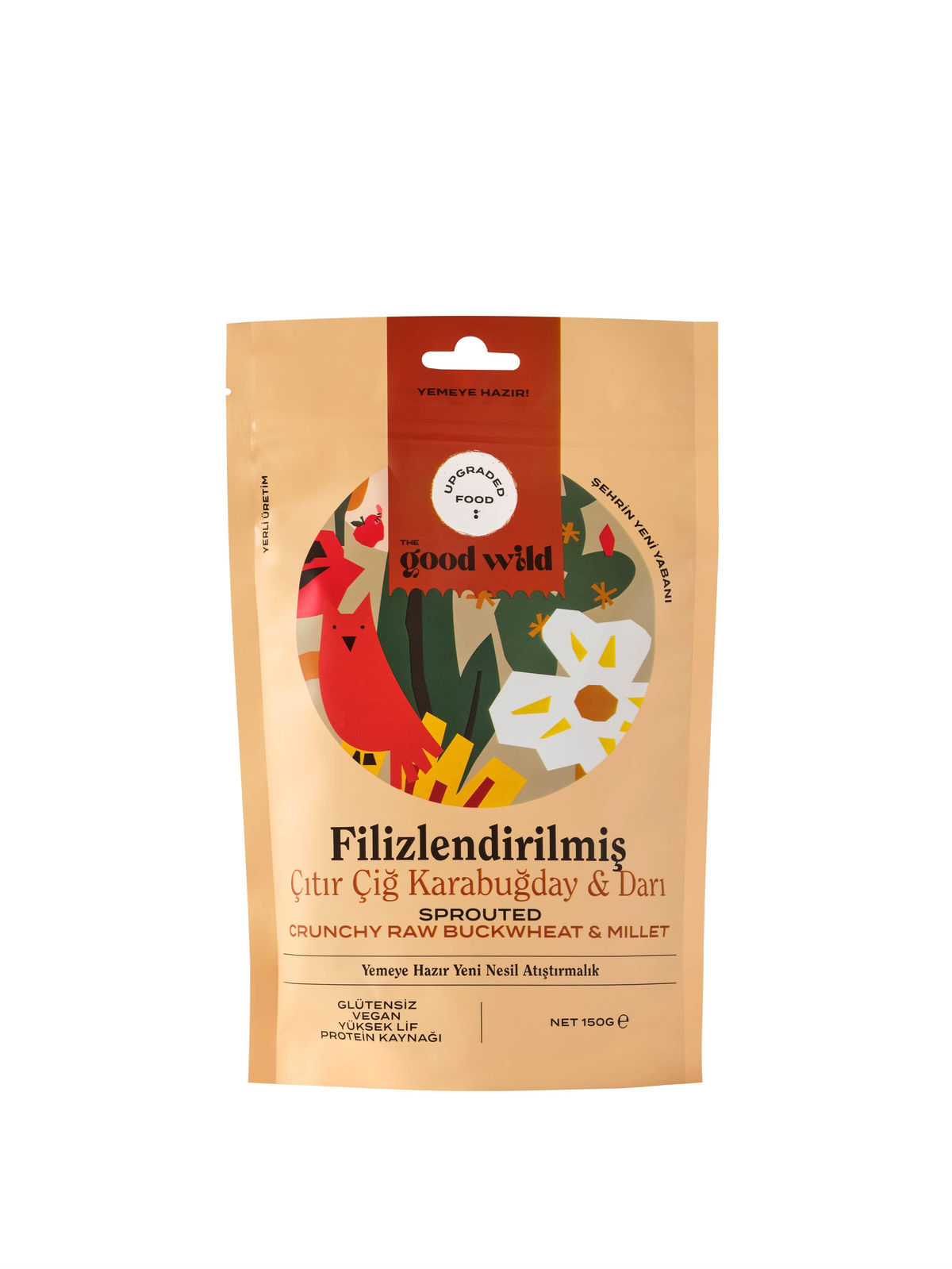 Filizlendirilmiş Çıtır Çiğ Karabuğday & Darı 150 g