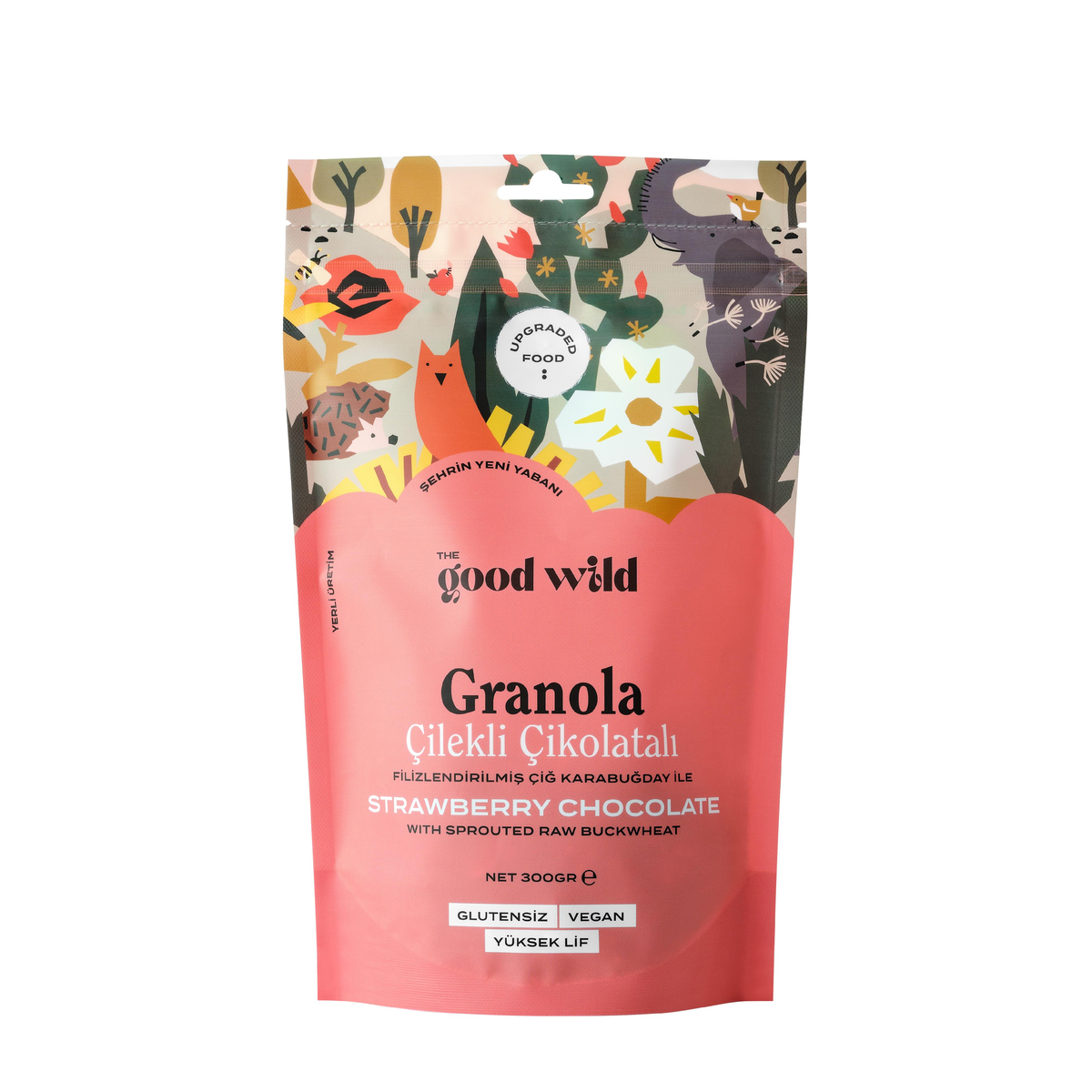 Granola ''Filizlendirilmiş Karabuğdaylı & Çilekli Çikolatalı'' 300 g