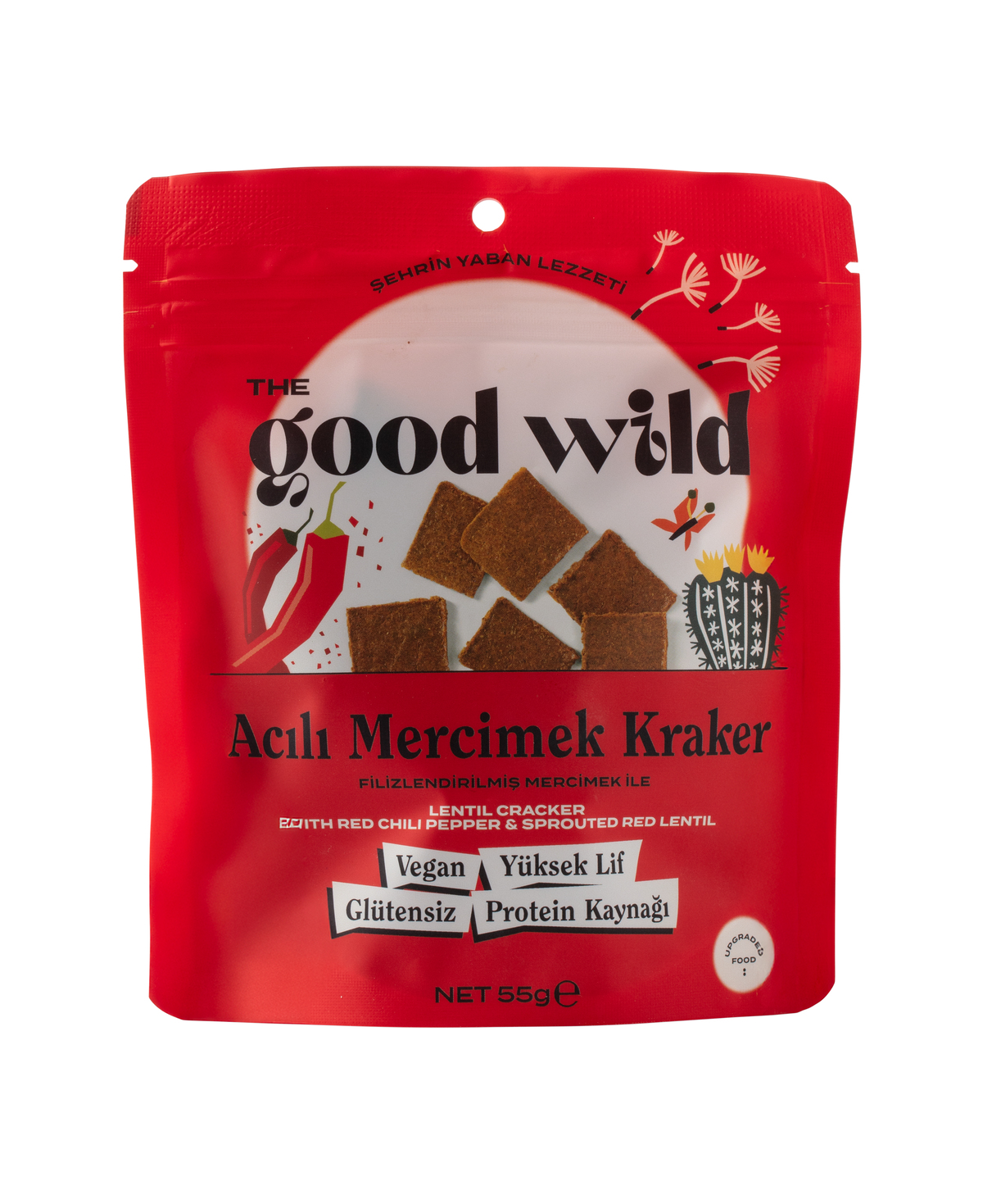 Acılı Mercimek Kraker 55 g