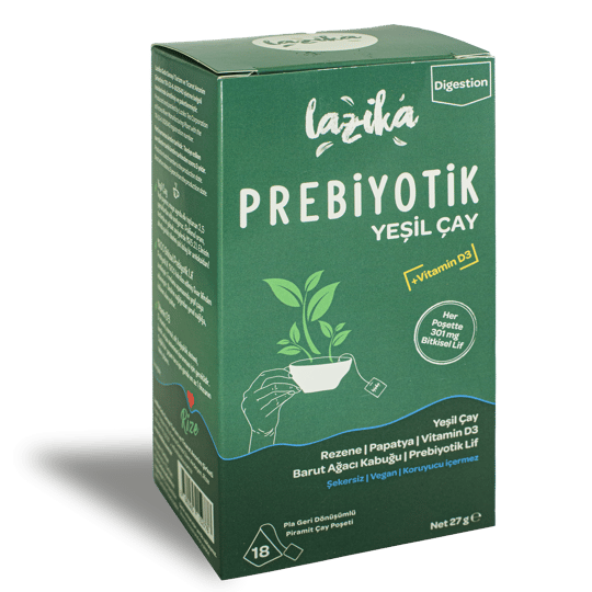 Yeşil Çay Prebiyotik Lif - 18 adet piramit poşet