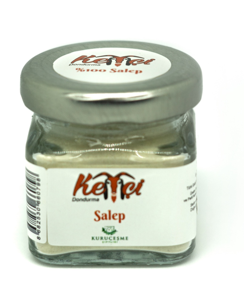 KETÇİ TOZ SALEP (%100 dağ salebi) 20 GR CAM
