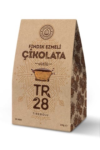 Fındık Ezme Dolgulu Çikolata (10 adet/210 gr)
