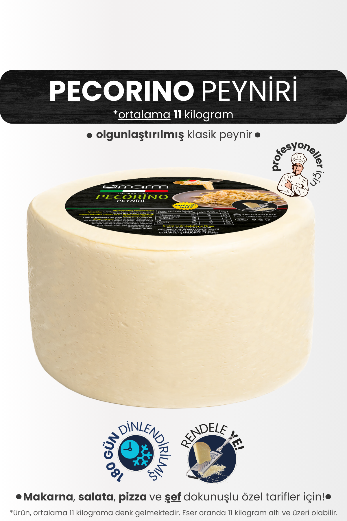 Pecorino Peyniri - 11 - 12 Kg