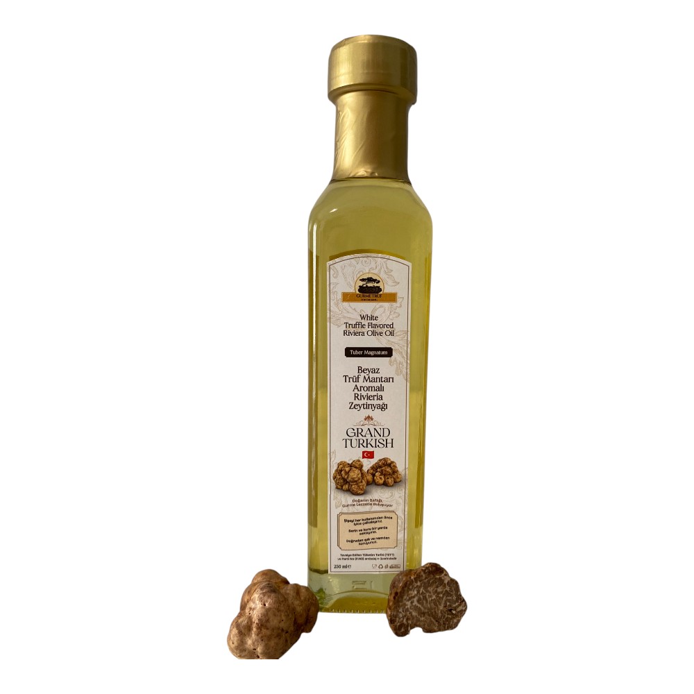 Beyaz Trüf Aromalı Riviera Zeytinyağı – Grand Turkish (%5 Aromalı, 250 ml)