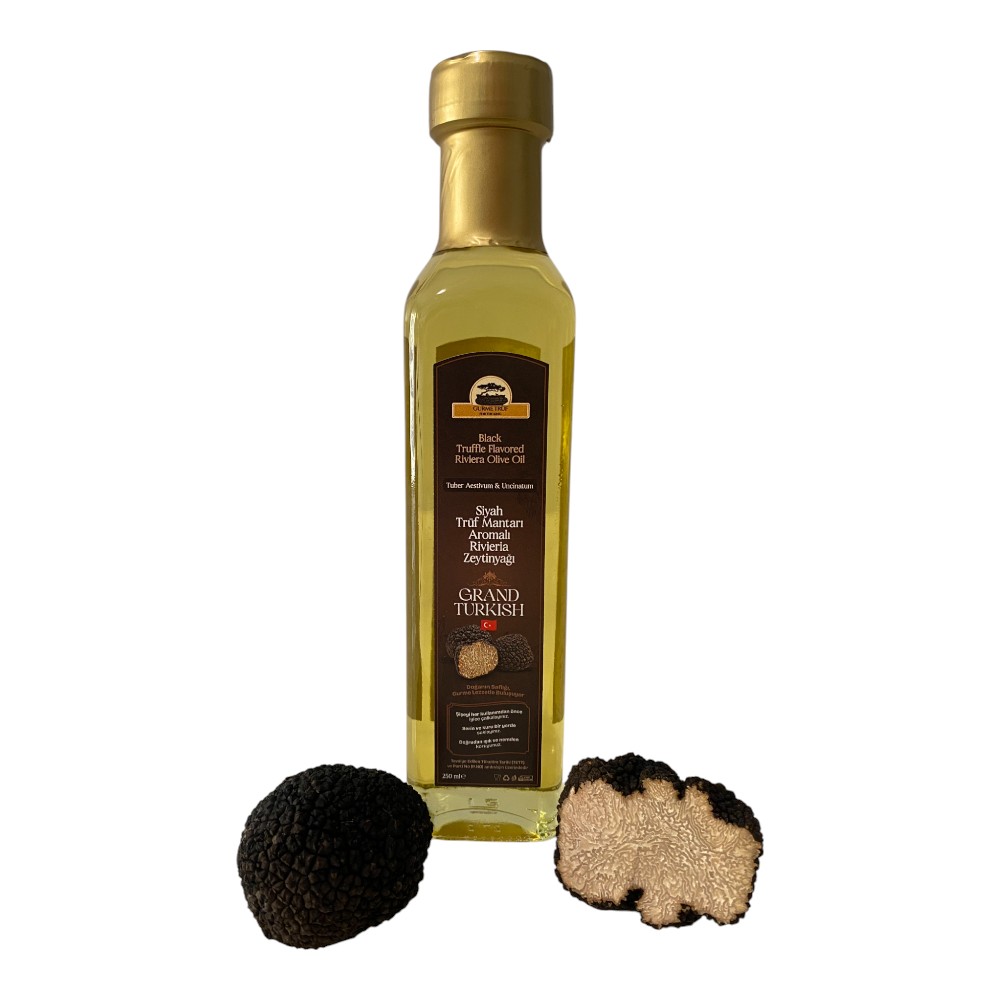 Siyah Trüf Aromalı Riviera Zeytinyağı – Grand Turkish (%5 Aromalı, 250 ml)