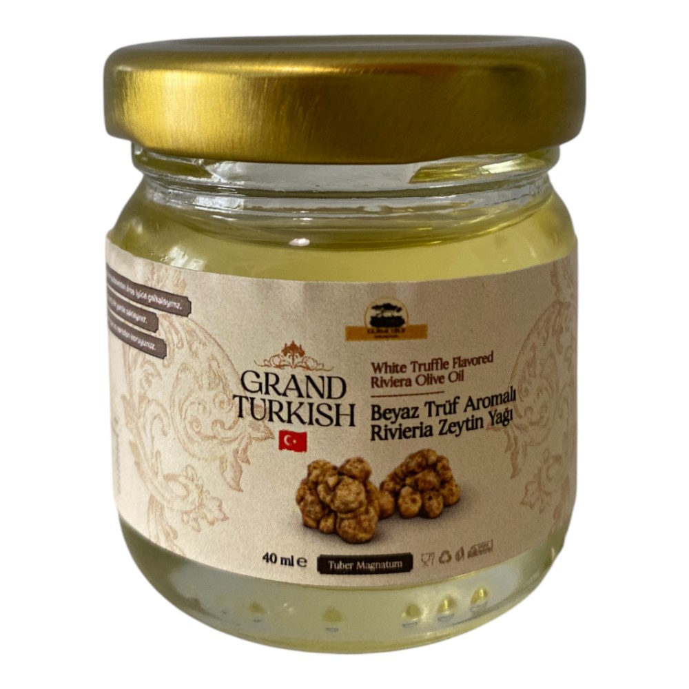 Beyaz Trüf Aromalı Riviera Zeytinyağı – Grand Turkish, 40 ml, %5 Aromalı