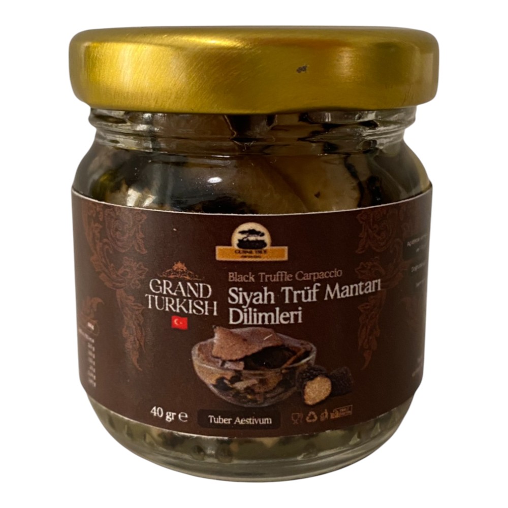 Siyah Trüf Mantarı Dilimleri (Carpaccio) – Grand Turkish, 40 gr