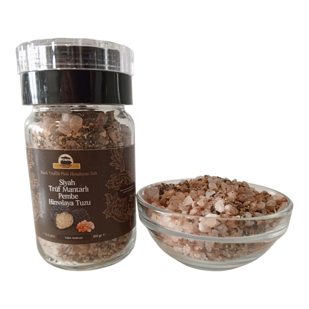 Siyah Trüf Mantarlı Himalaya Tuzu, 100 gr