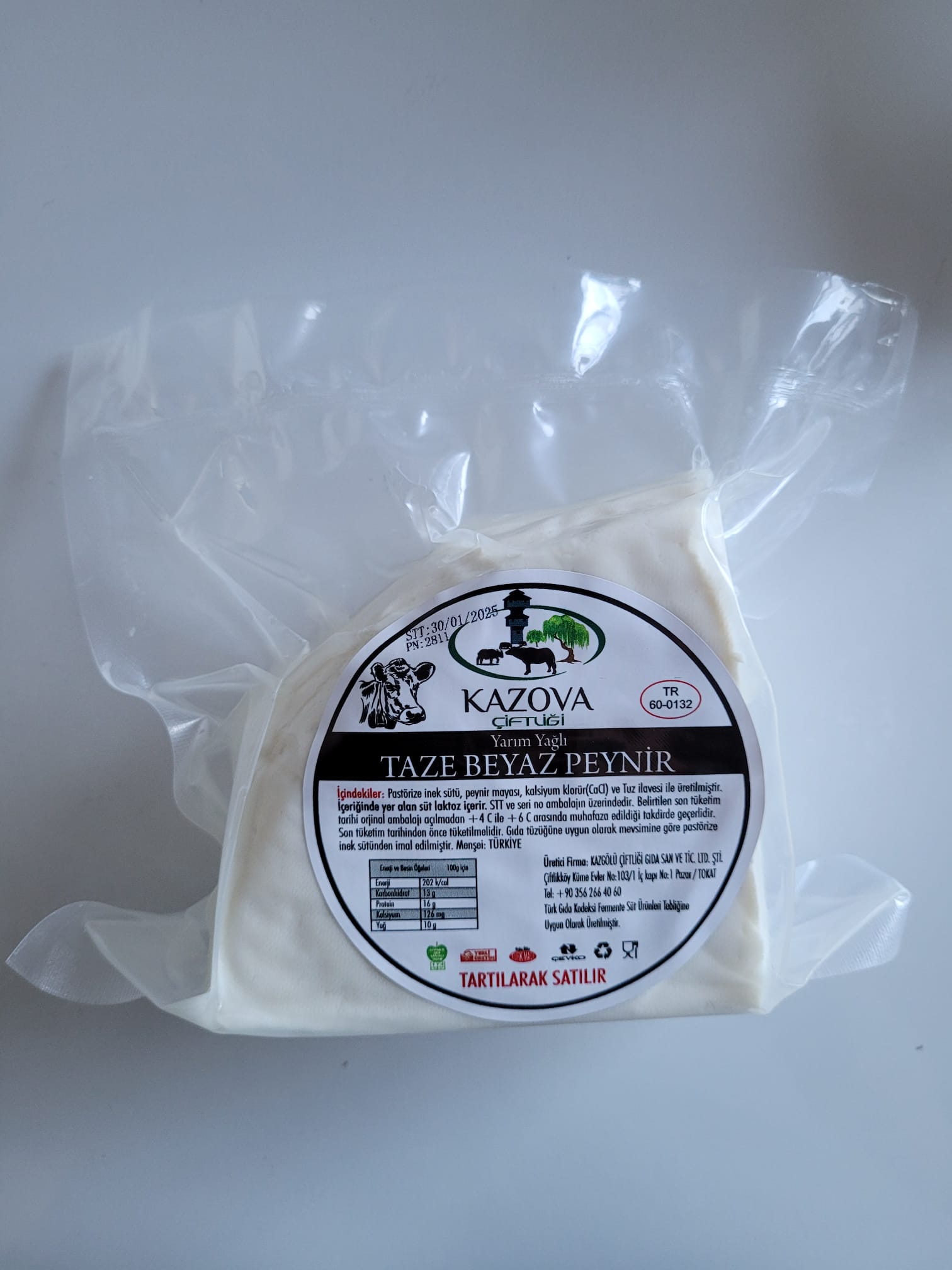 İnek Köy Peyniri Vakum 1 Kg